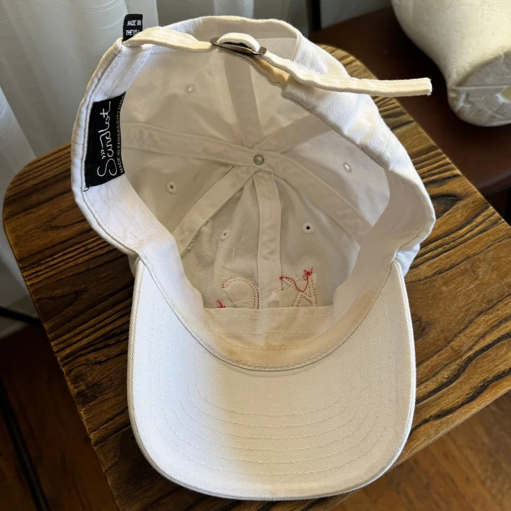 Kansas‎ City Baseball Dad Cap White Adjustable Strap USA